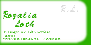 rozalia loth business card